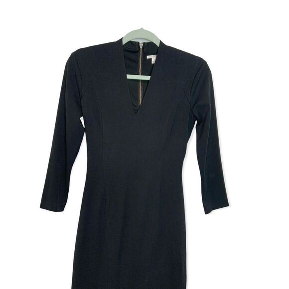 Helmut Lang Long Sleeve V Neck Mini Dress - Picture 3 of 10